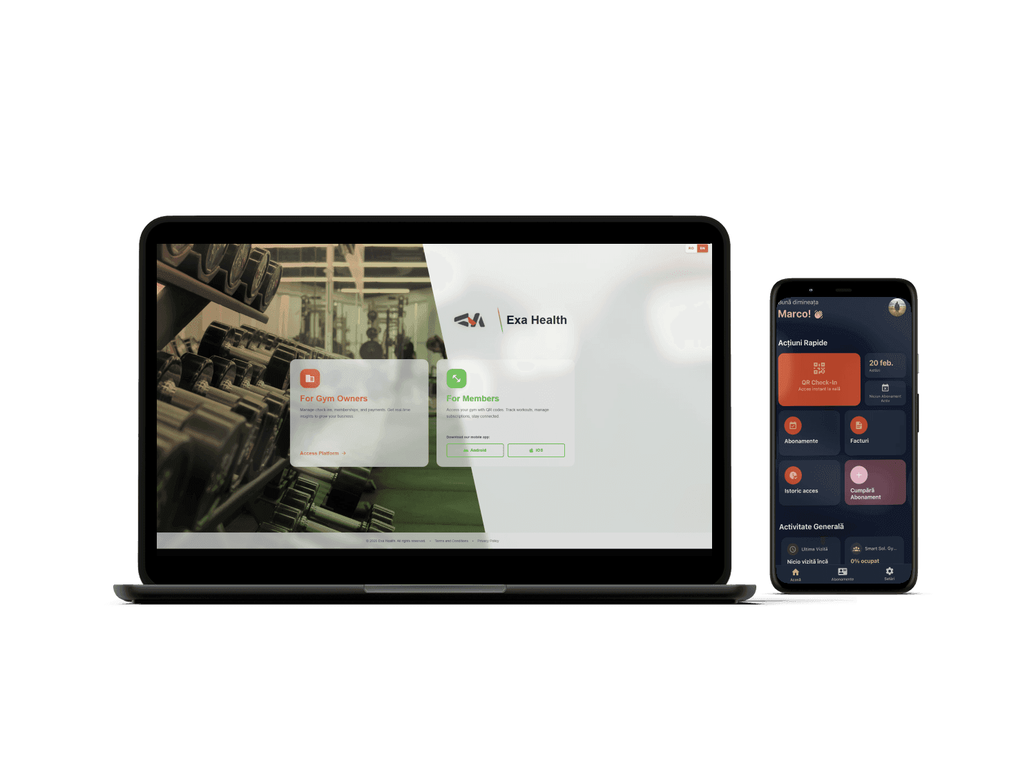 Platforma XPE Manager pentru administrarea sălilor de fitness